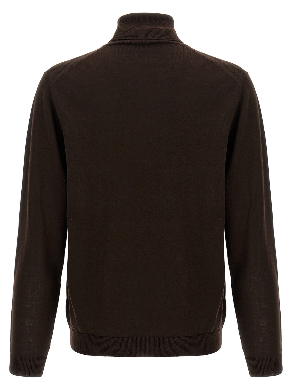 Roberto Collina Brown Merino Wool Cardigan