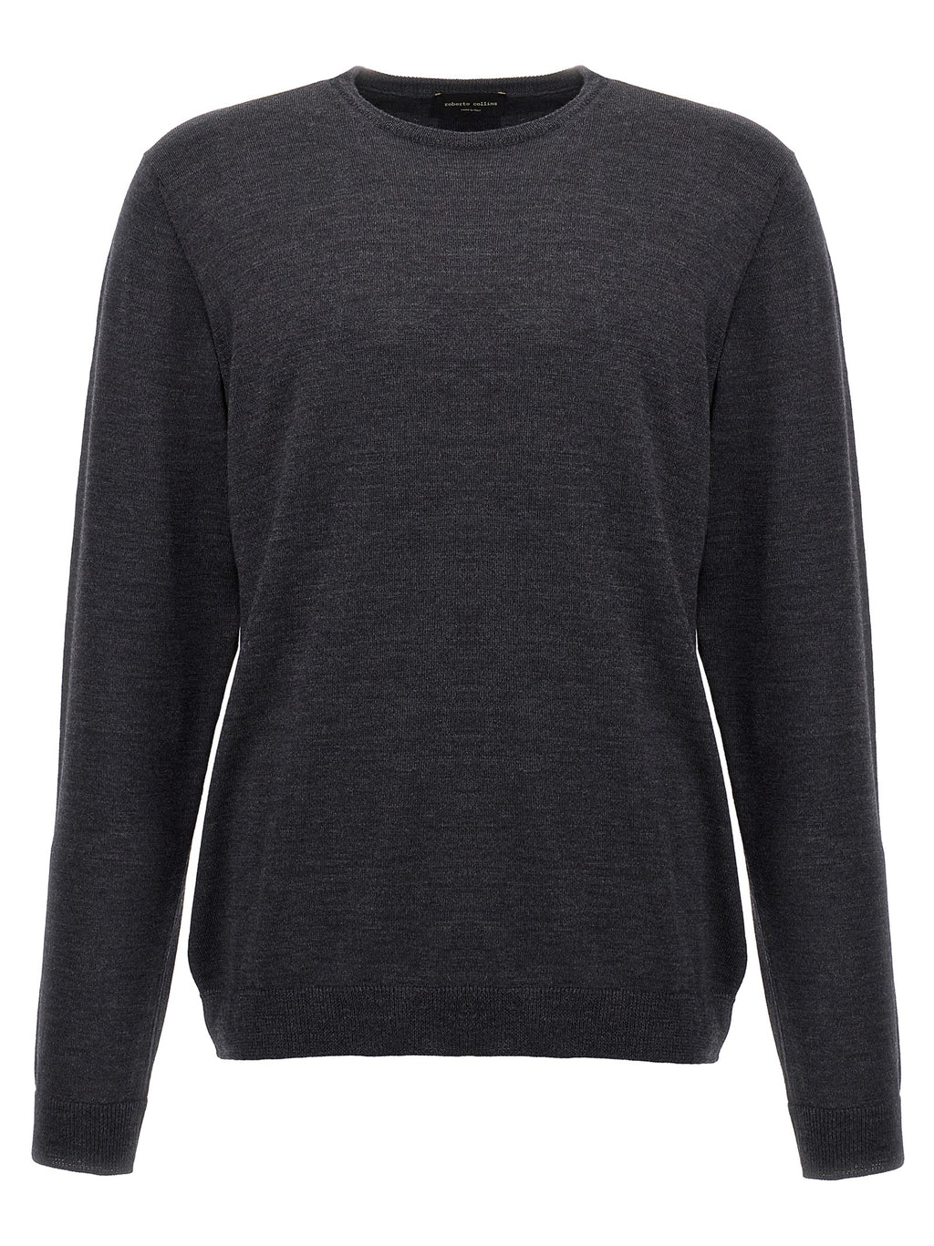 Roberto Collina Gray Merino Wool Cardigan