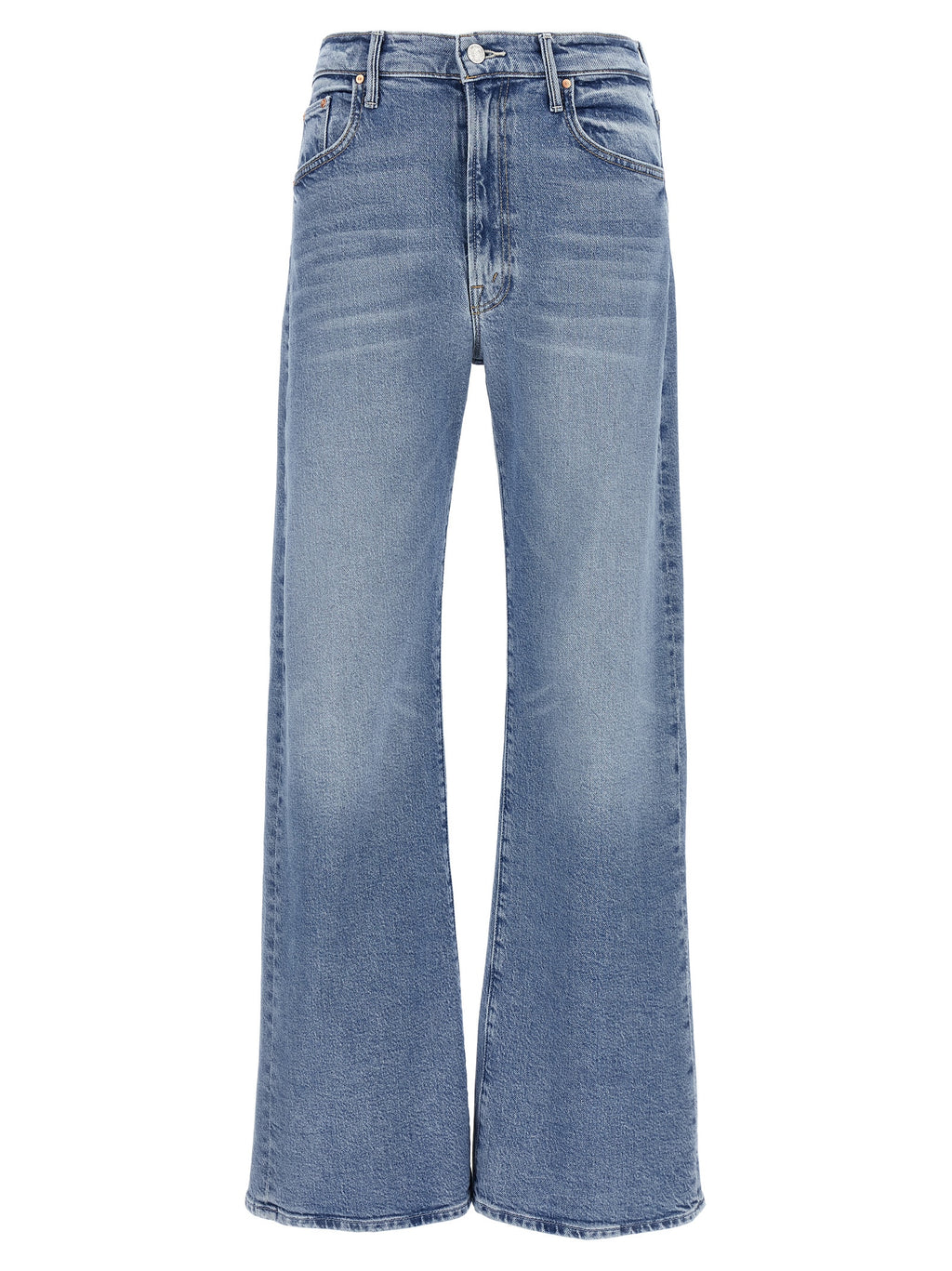 Mother Denim Blue Cotton High-Waisted Jean
