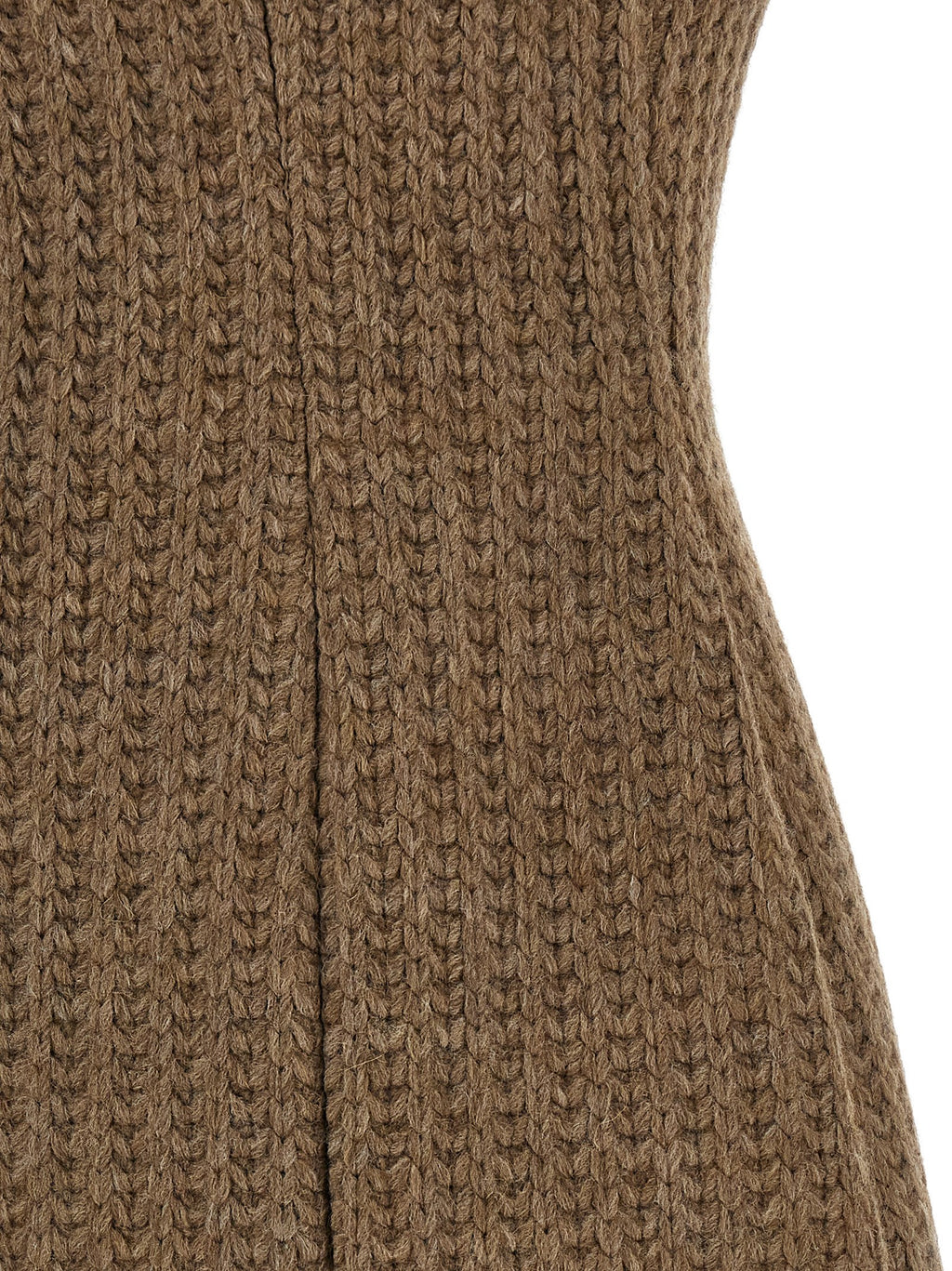 Giuseppe Di Morabito Brown Marabou Short Dress