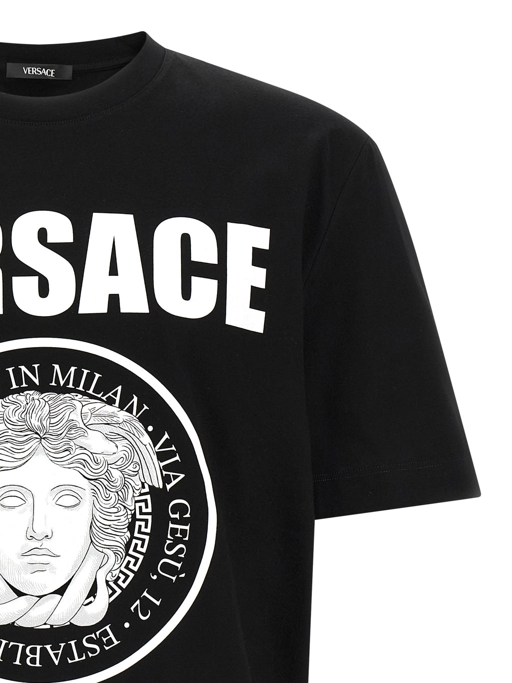 Versace Bicolor Cotton T-Shirt