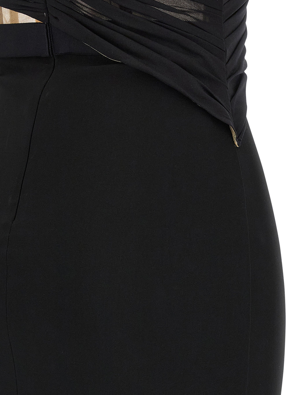 Nensi Dojaka Black Viscose Long Dress