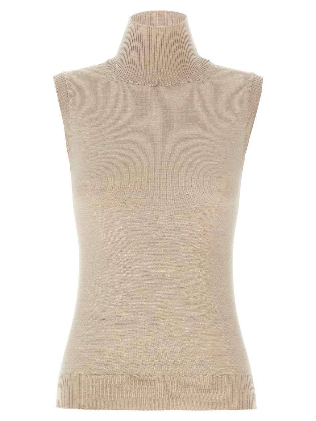 Sportmax Beige Virgin Wool Cardigan