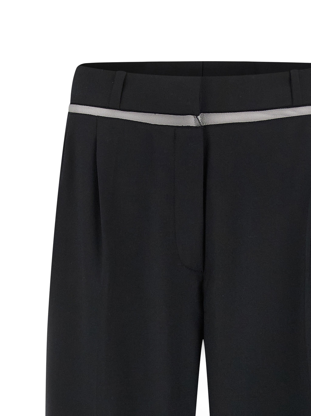 Nensi Dojaka Black Virgin Wool Casual Pants