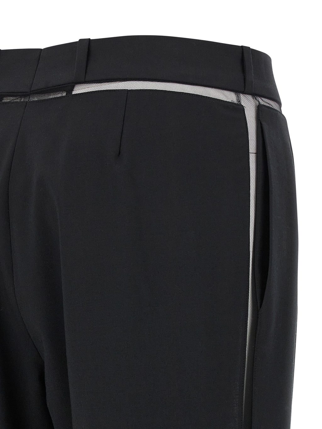 Nensi Dojaka Black Virgin Wool Casual Pants