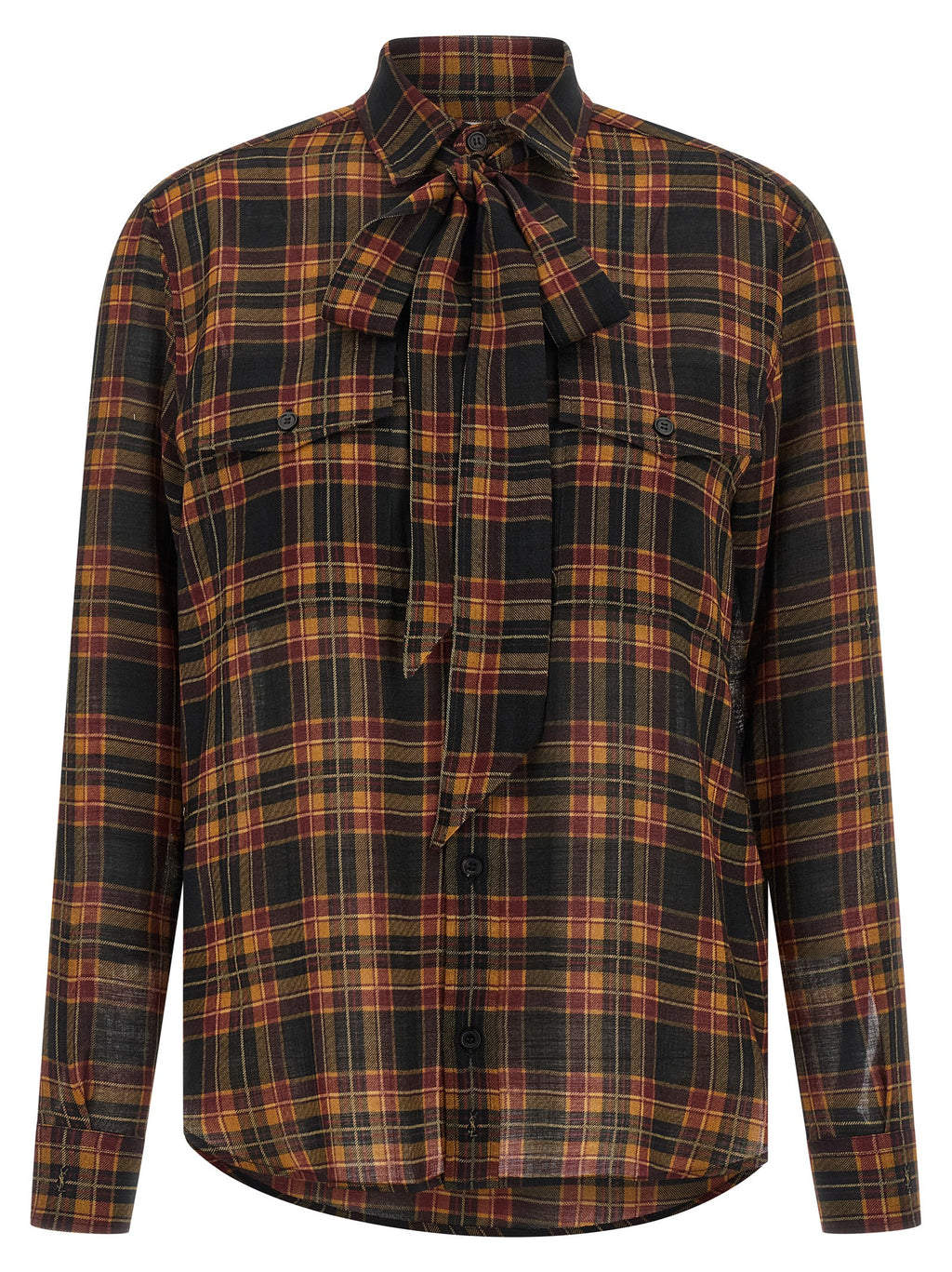 Saint Laurent Multicolor Wool Blouse