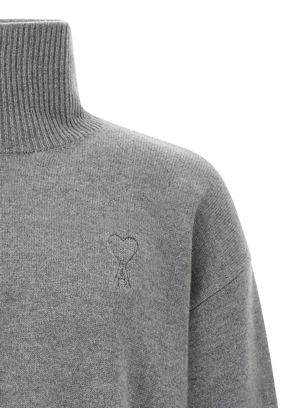 Ami Paris Gray Wool Cardigan