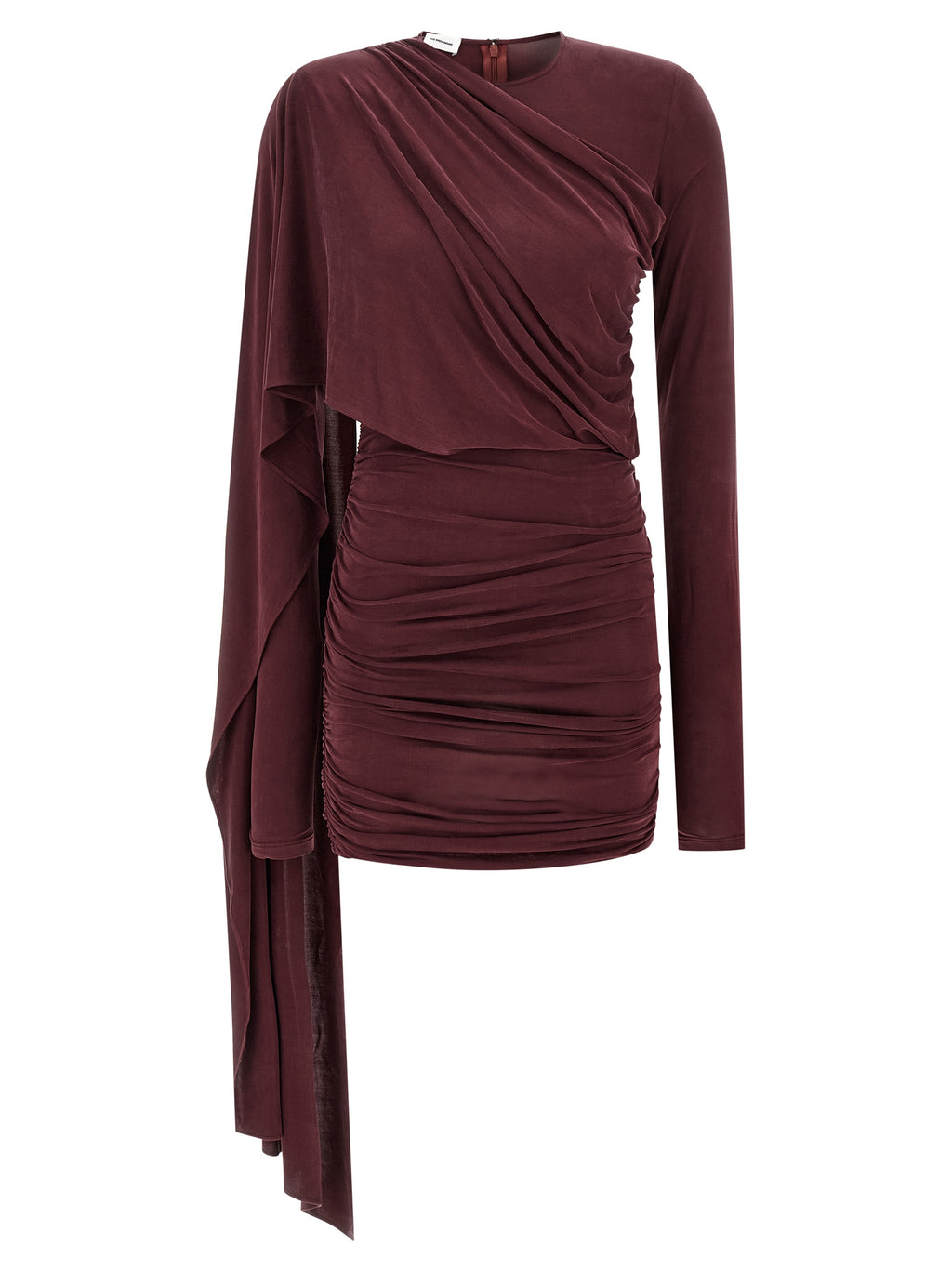 The Andamane Bordeaux Copper Short Dress