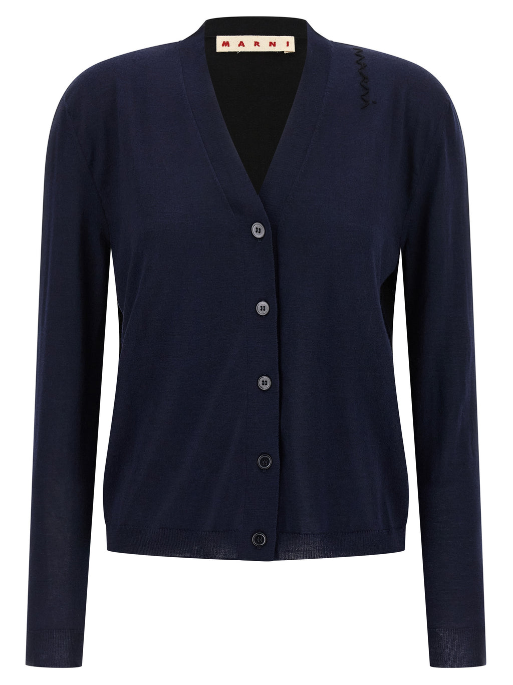 Marni Multicolor Virgin Wool Cardigan