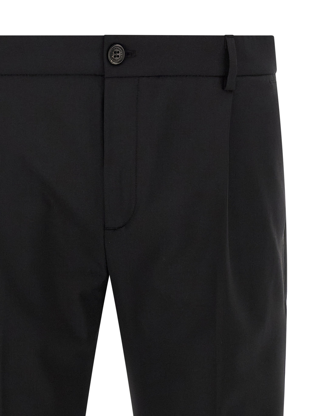 Department 5 Black Virgin Wool Cropped Pants