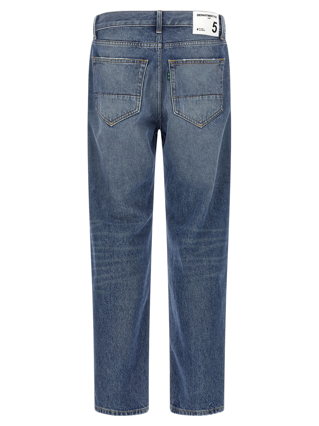 Department 5 Blue Cotton Straight-Leg Jeans