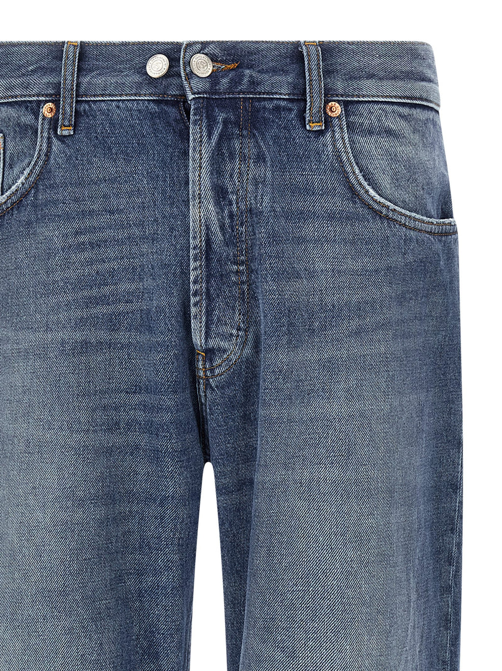 Department 5 Blue Cotton Straight-Leg Jeans