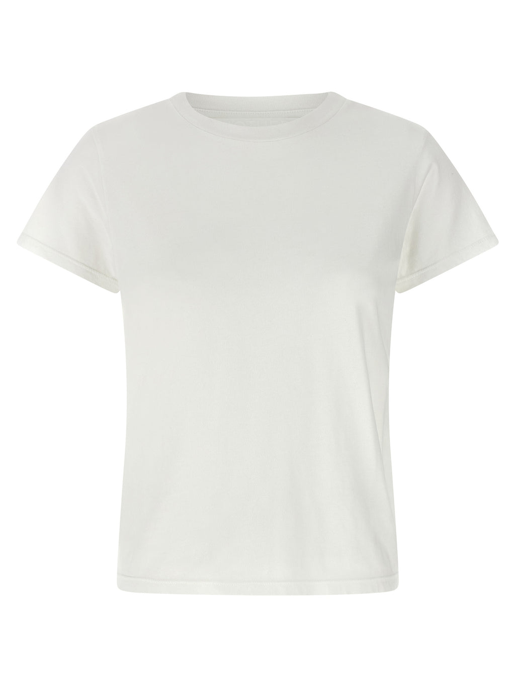 Mother Denim White Cotton T-Shirt
