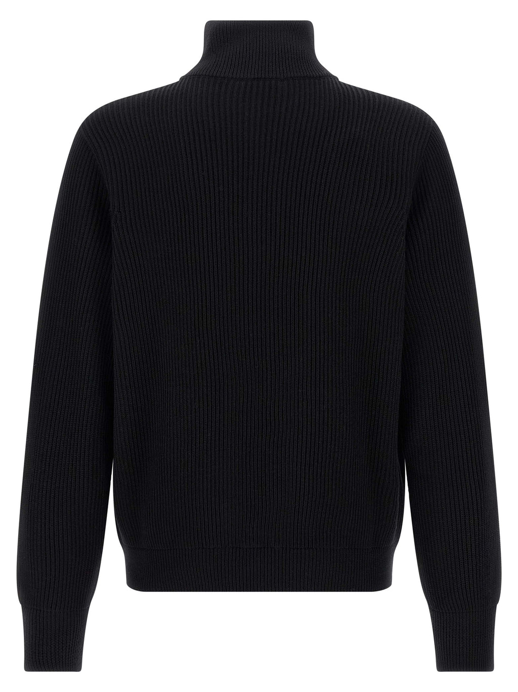 Roberto Collina Black Merino Wool Cardigan