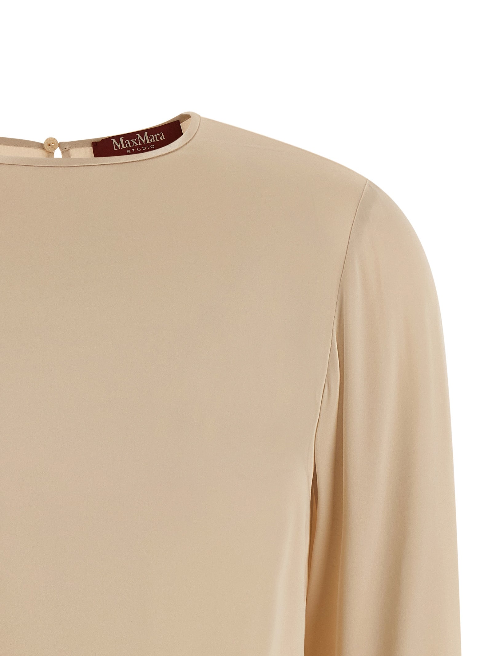 Max Mara Beige Silk Blouse