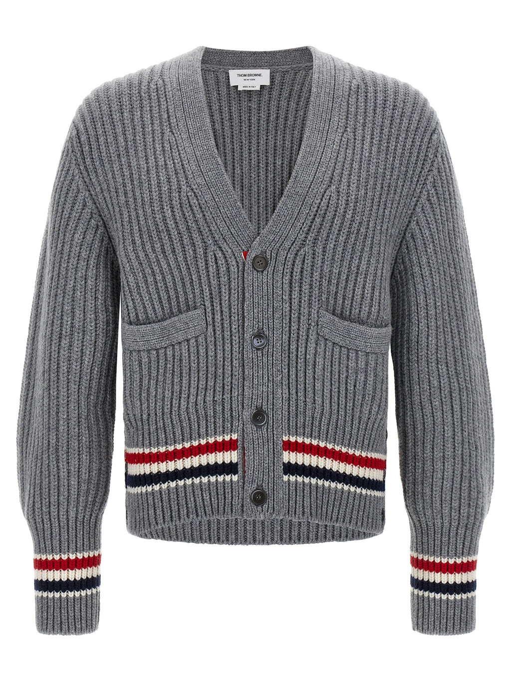 Thom Browne Gray Cashmere Cardigan