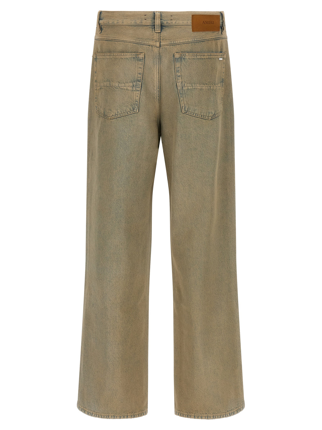 Amiri Beige Cotton Straight-Leg Jeans