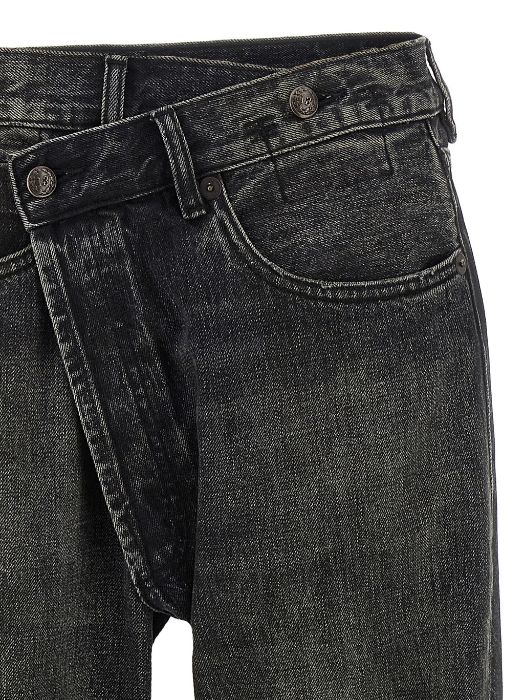 R13 Black Cotton Jeans Denim