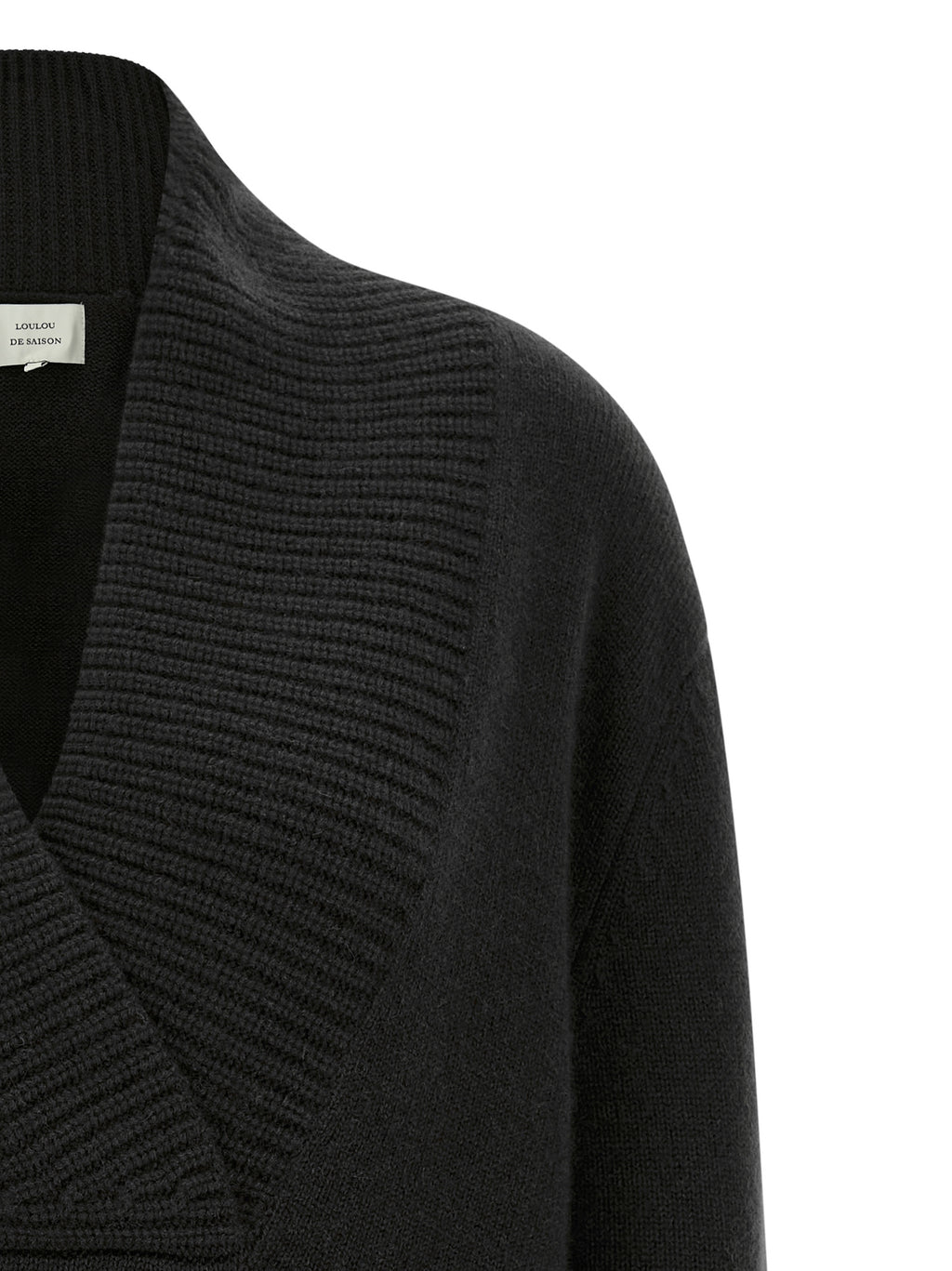 Loulou De Saison Black Cashmere Cardigan