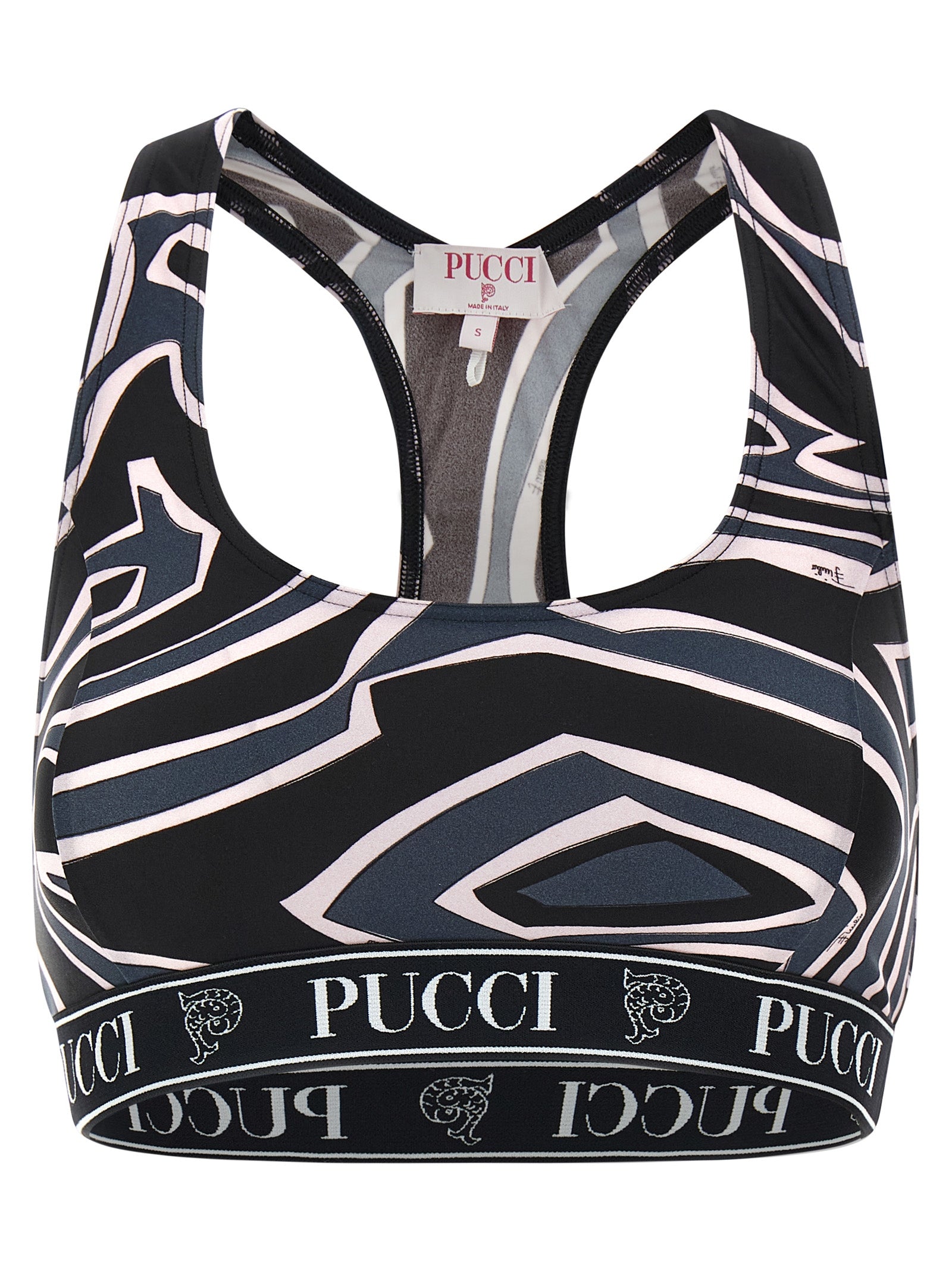 Emilio Pucci Black Polyamide Sport Bra