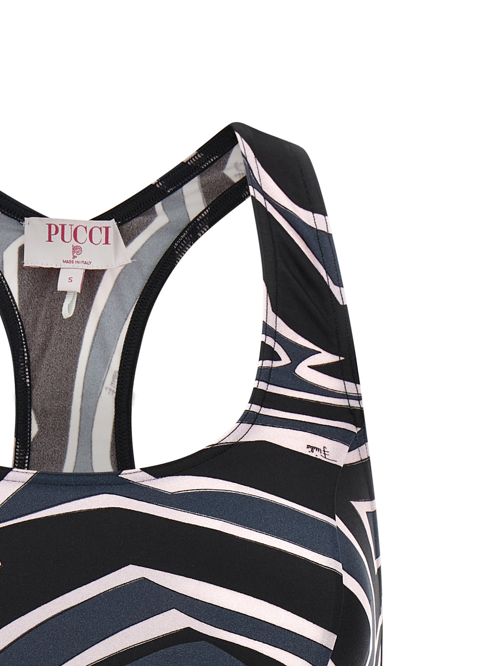 Emilio Pucci Black Polyamide Sport Bra