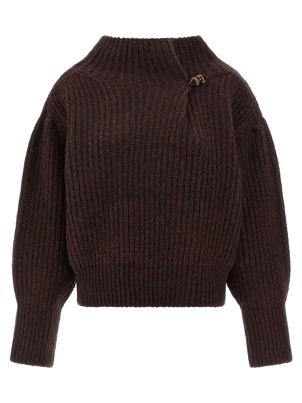 Dries Van Noten Bordeaux Wool Cardigan