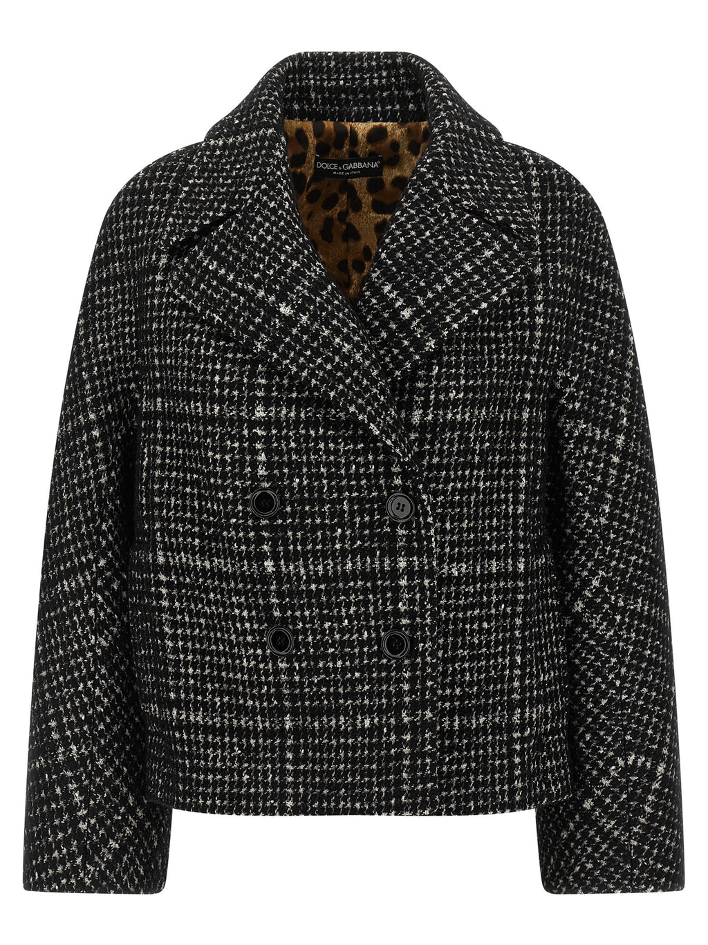 Dolce & Gabbana Bicolor Cotton Coat