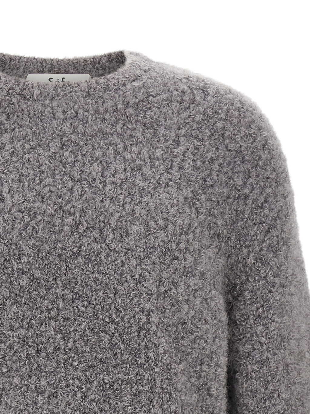 SÉFR Gray Fabric Cardigan