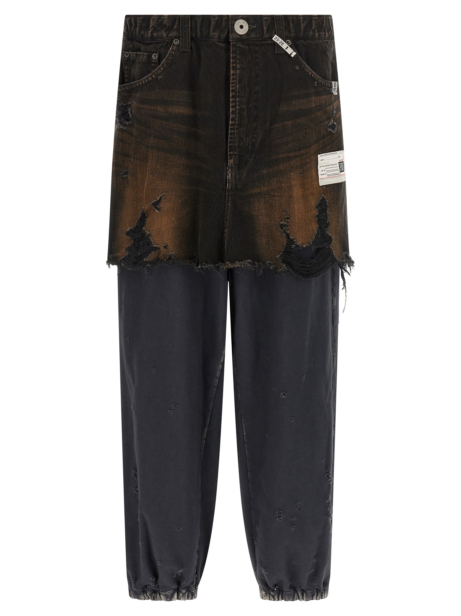 Maison Mihara Yasuhiro Black Cotton Casual Pants