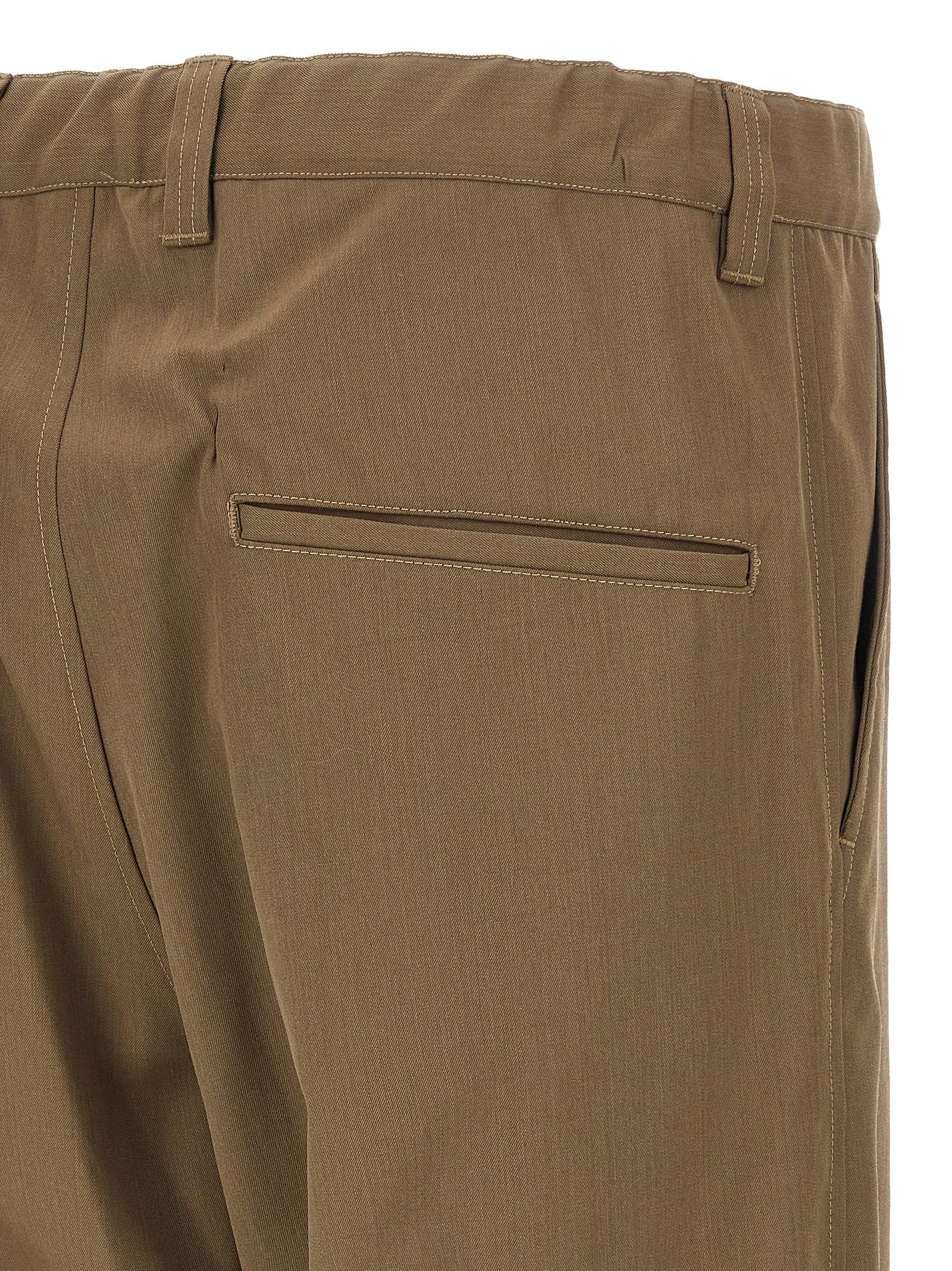 Maison Mihara Yasuhiro Bicolor Polyester Casual Pants