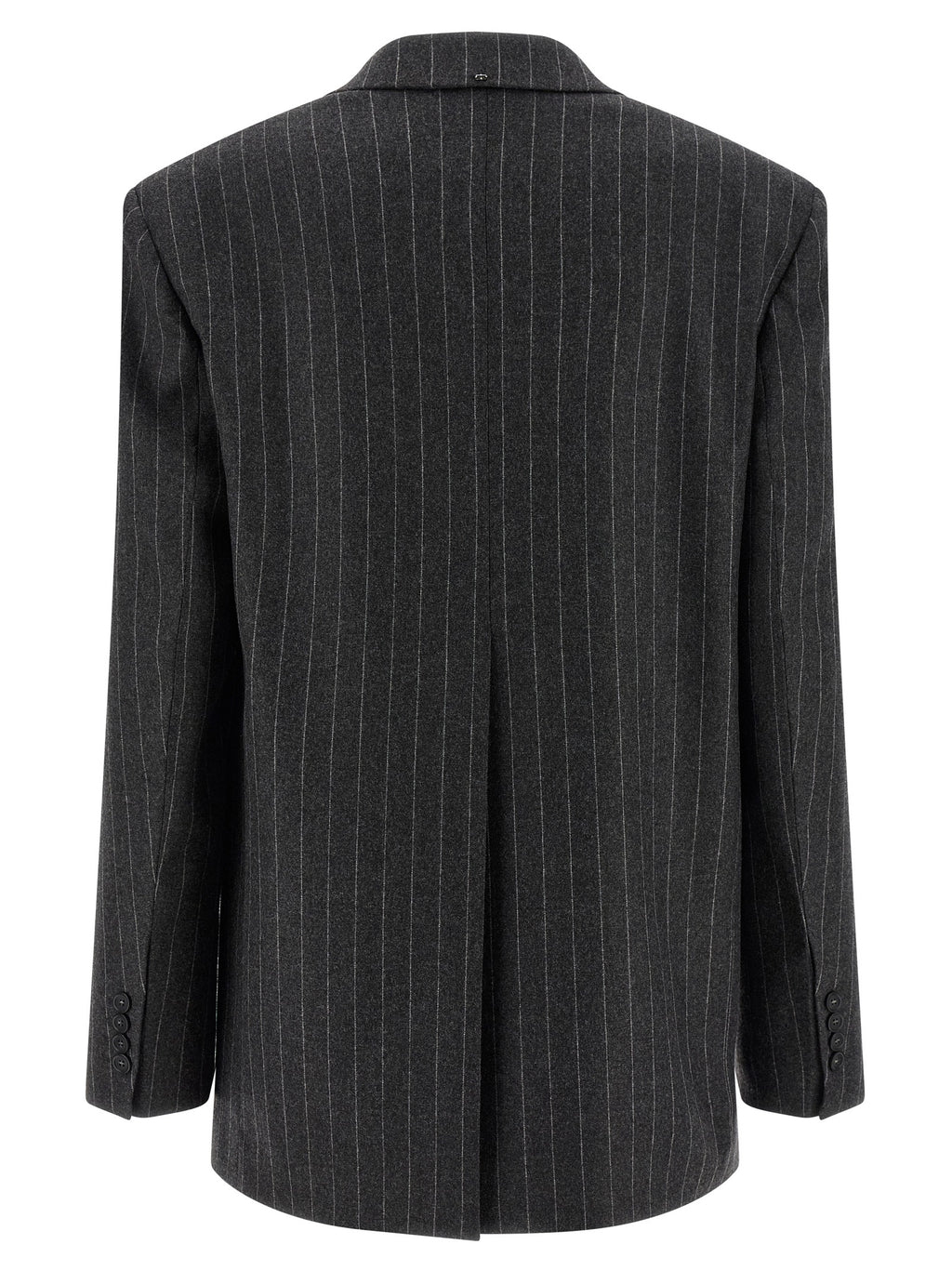 Sportmax Gray Virgin Wool Blazer