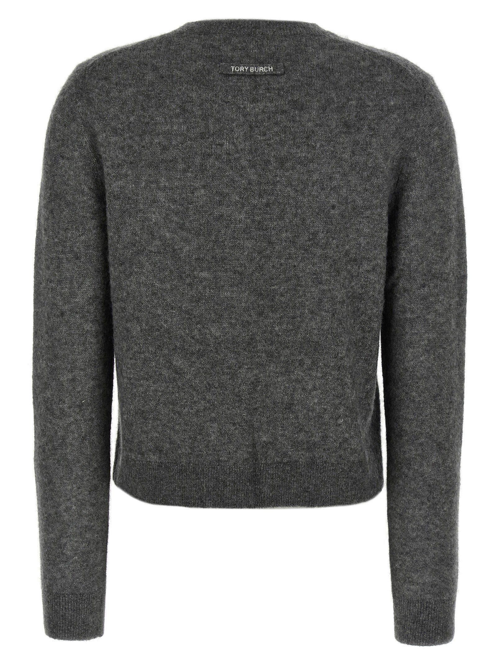 Tory Burch Gray Cashmere Cardigan