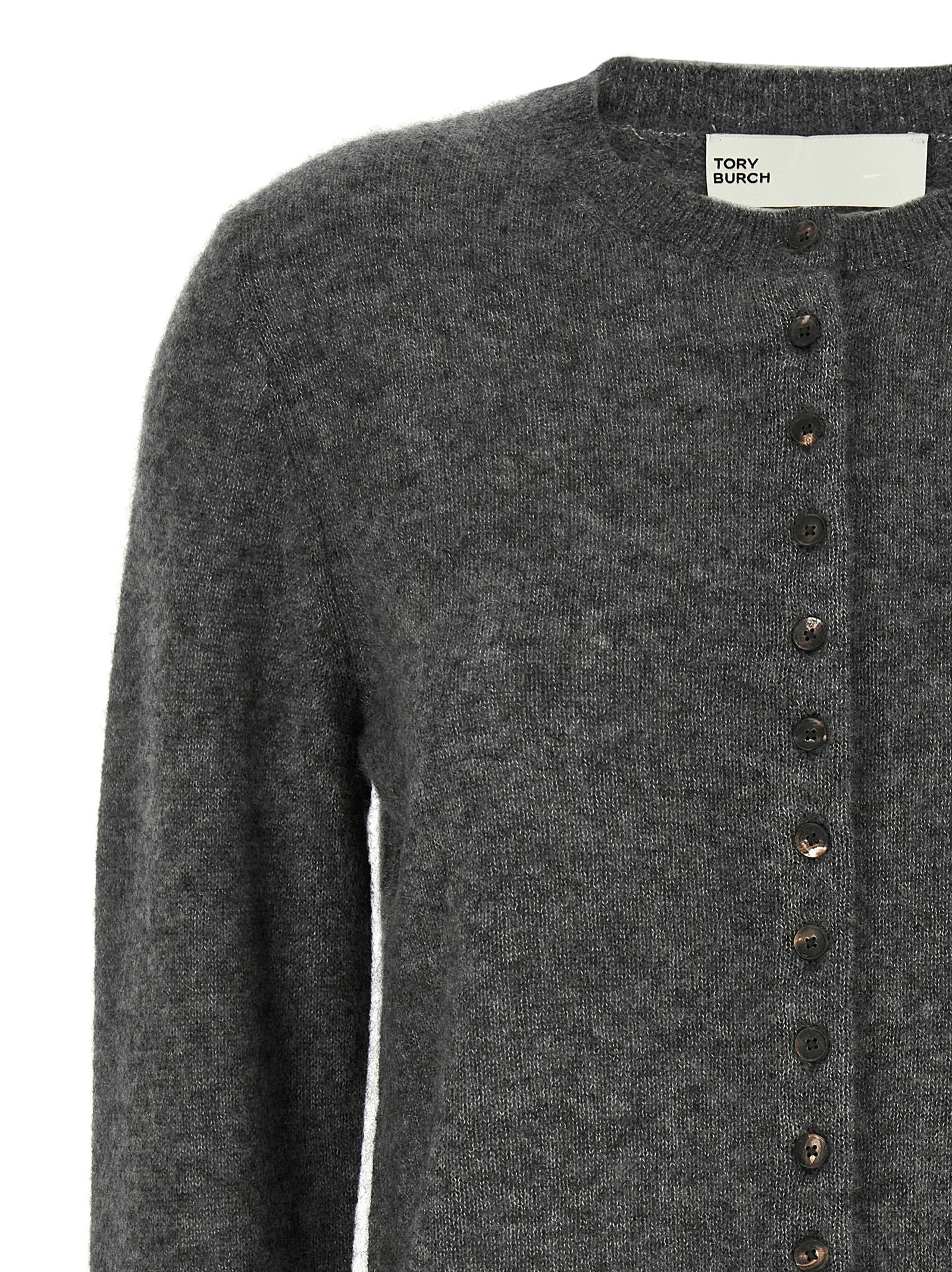 Tory Burch Gray Cashmere Cardigan