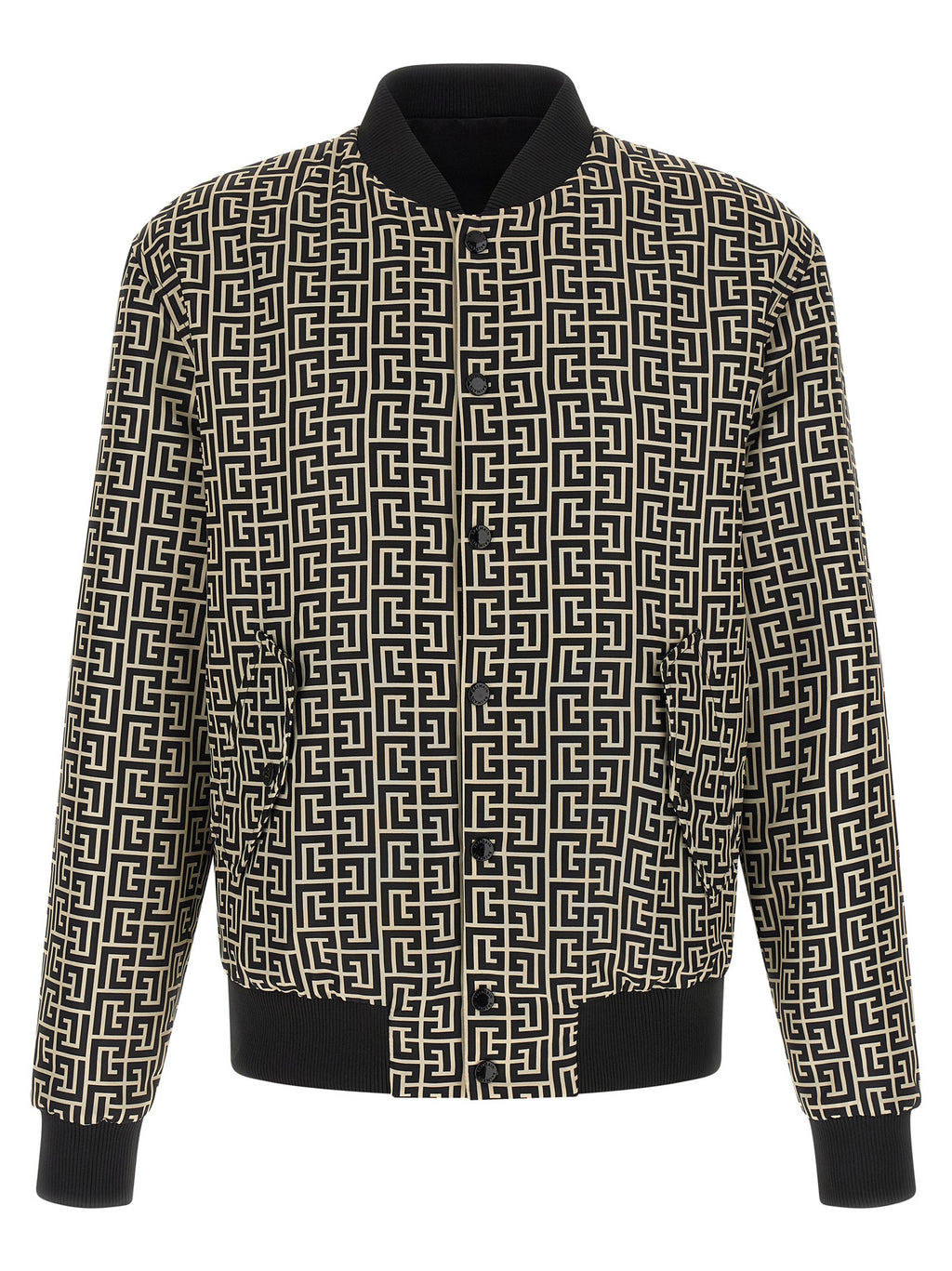 Balmain Black Polyamide Bomber