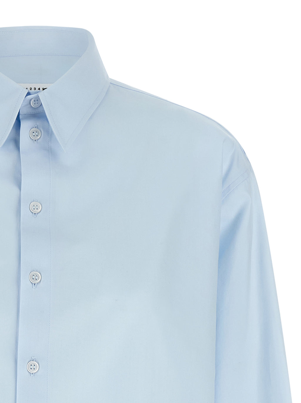 MM6 Maison Margiela Blue Cotton Blouse