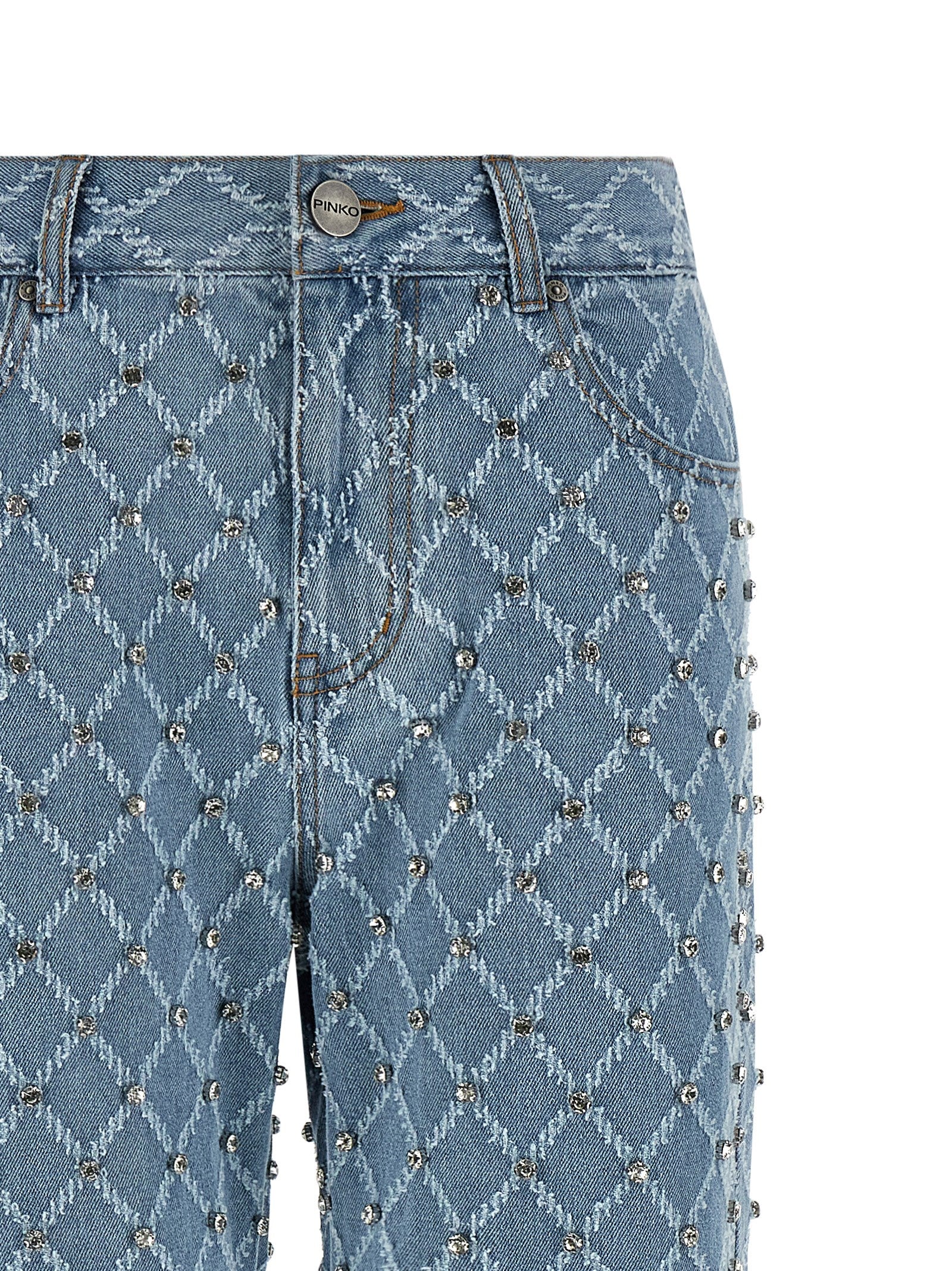 PINKO Blue Cotton Jeans Denim