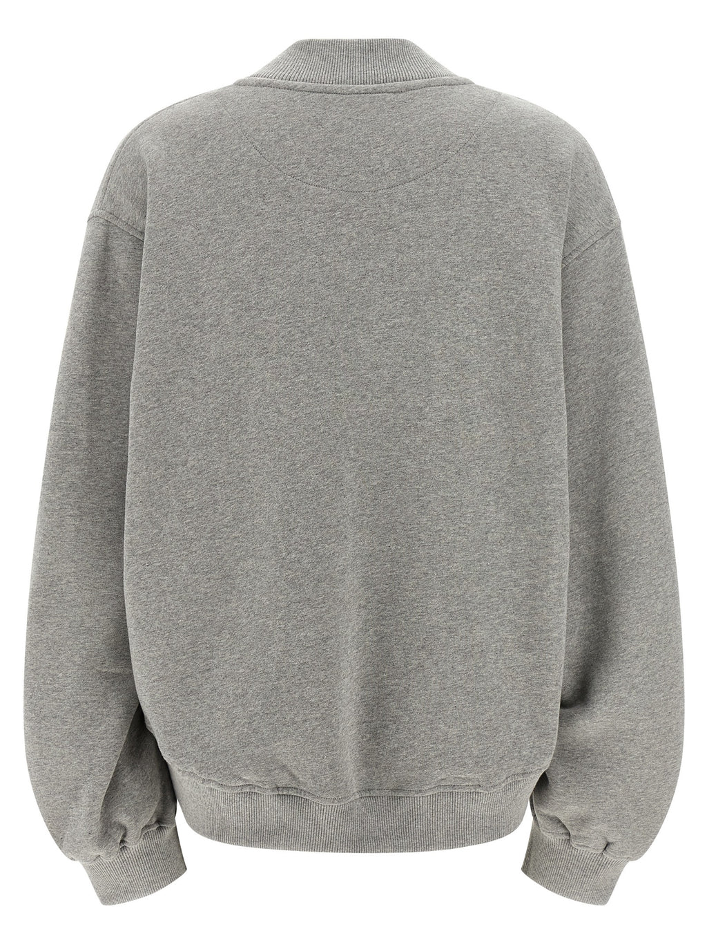 The Attico Gray Cotton Sweatshirt