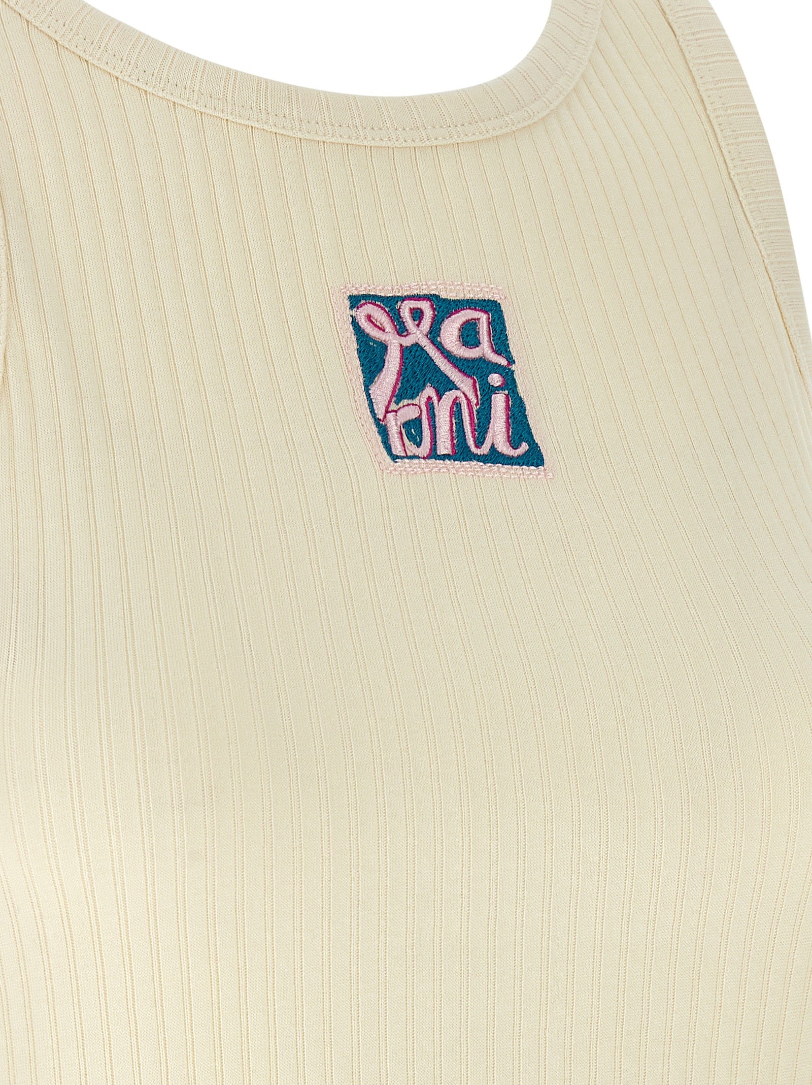 Marni Beige Cotton Tank Tops