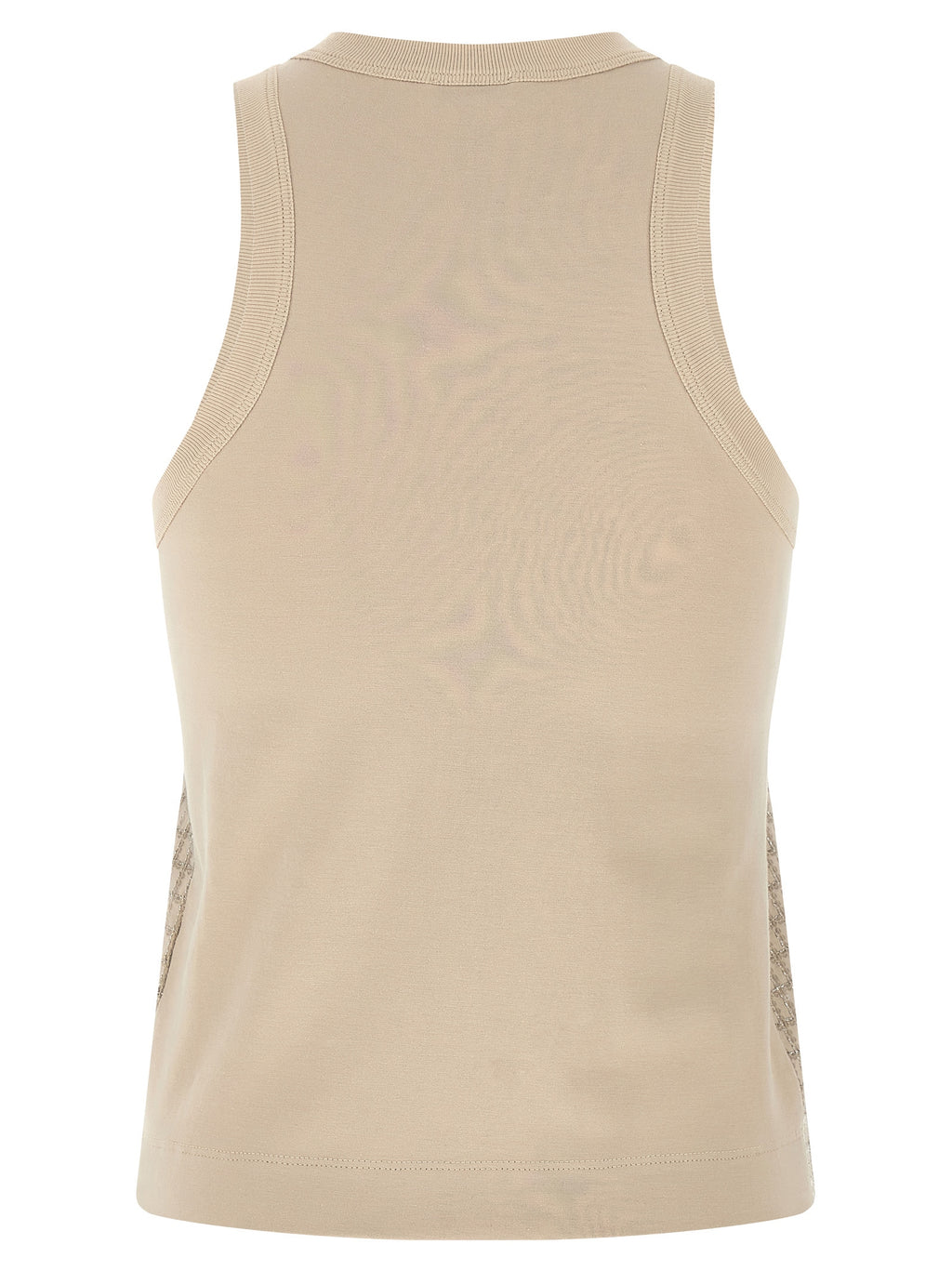 Brunello Cucinelli Beige Cotton Tank Tops