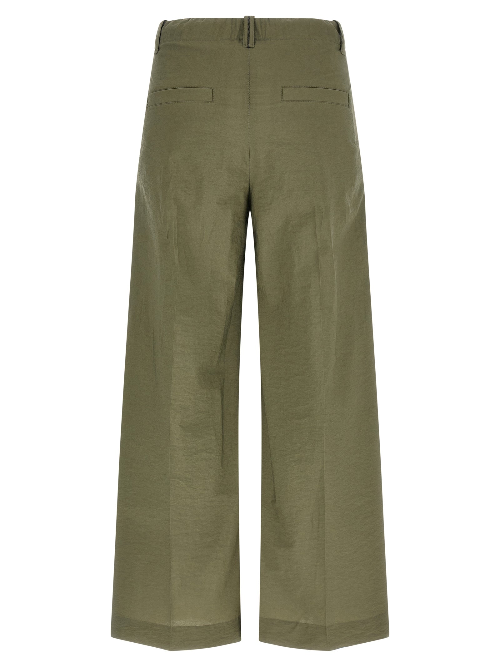 Brunello Cucinelli Bicolor Cotton Casual Pants
