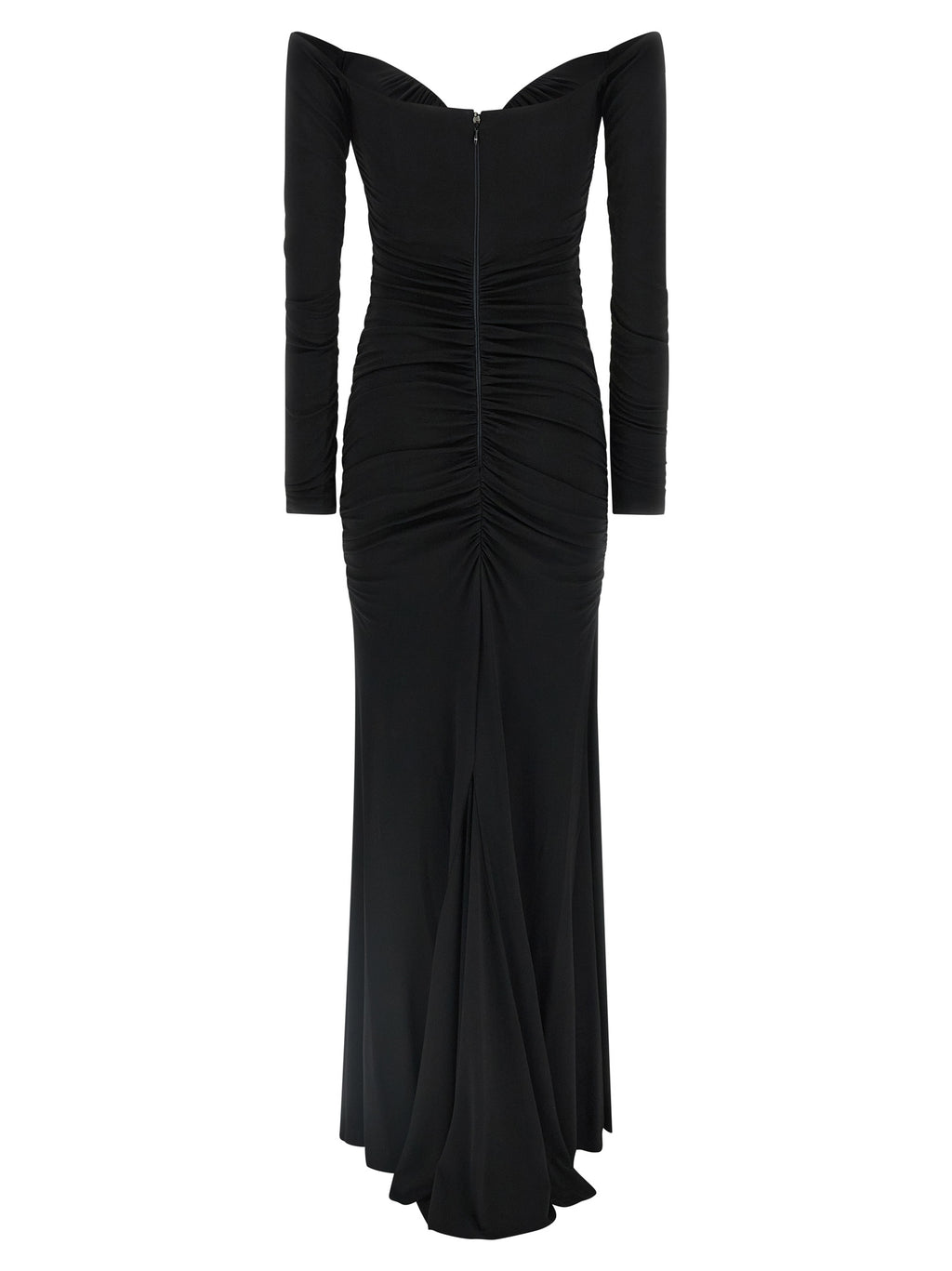 Elisabetta Franchi Black Viscose Long Dress