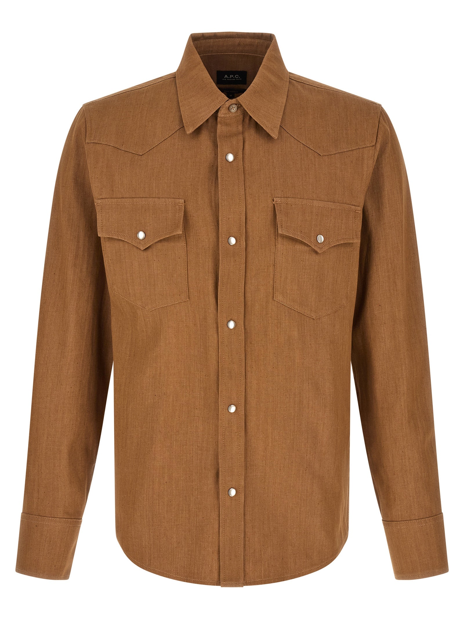 A.P.C. Brown Cotton Blouse