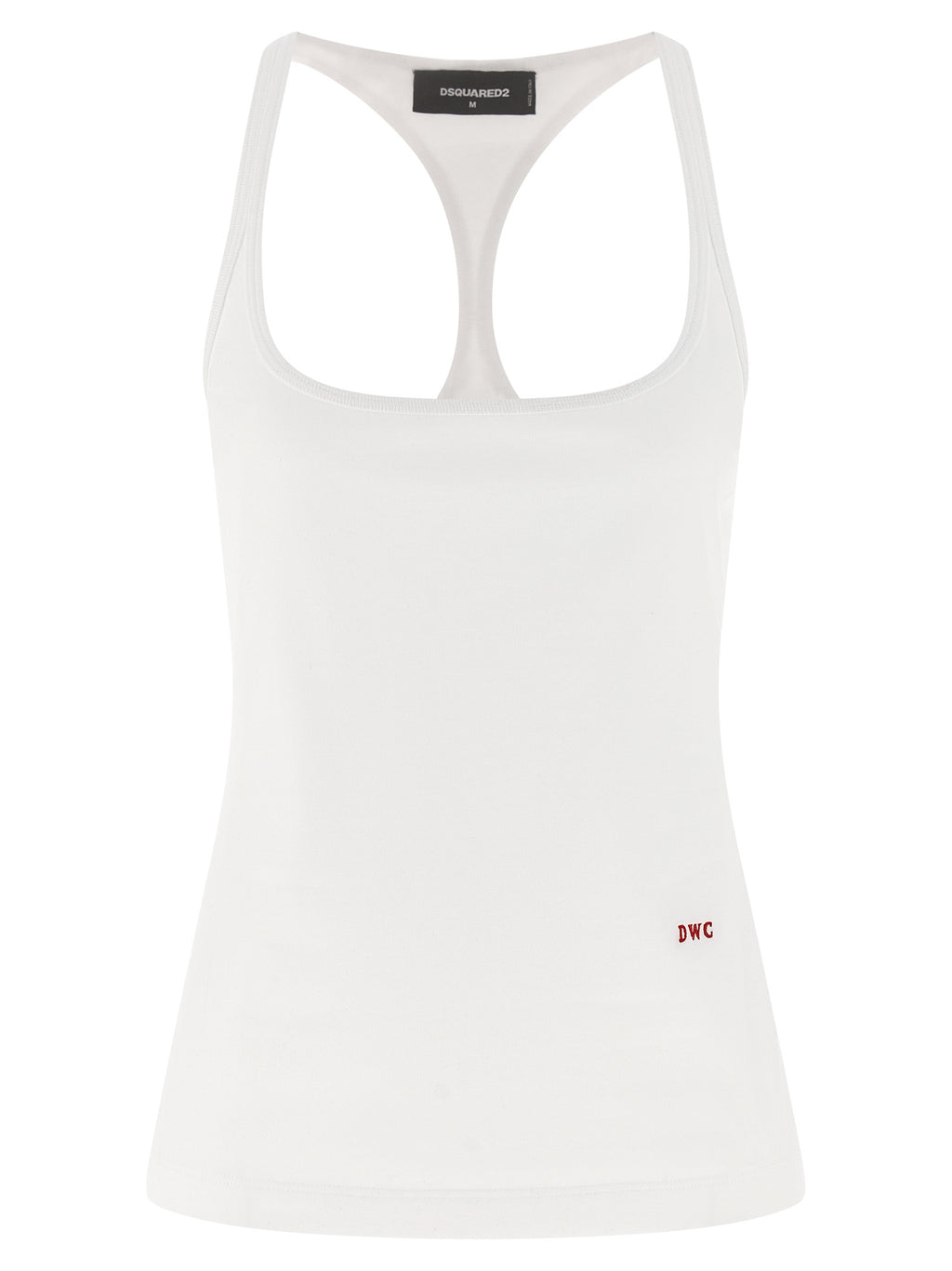 Dsquared² White Cotton Tank Tops