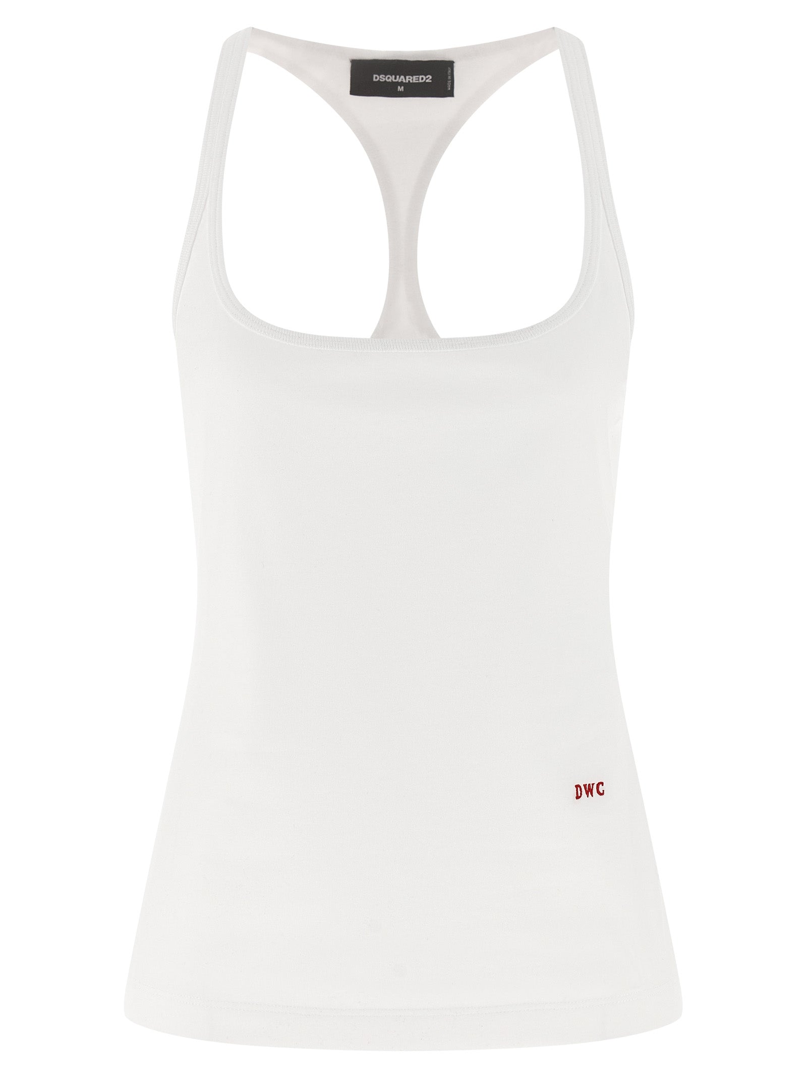 Dsquared² White Cotton Tank Tops