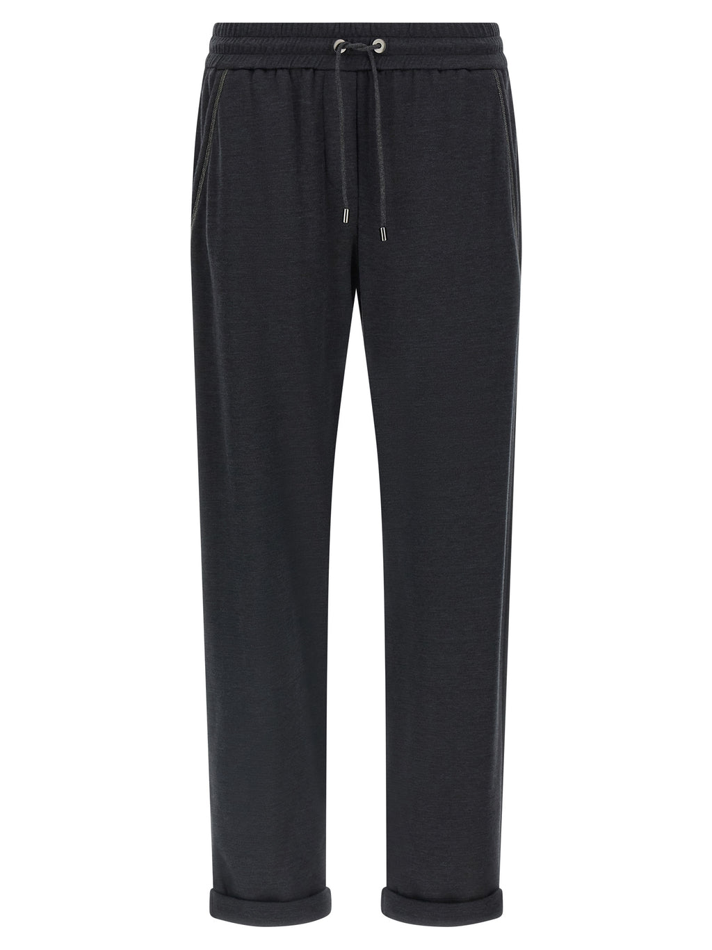 Brunello Cucinelli Gray Cotton Joggers (Workout Pants)