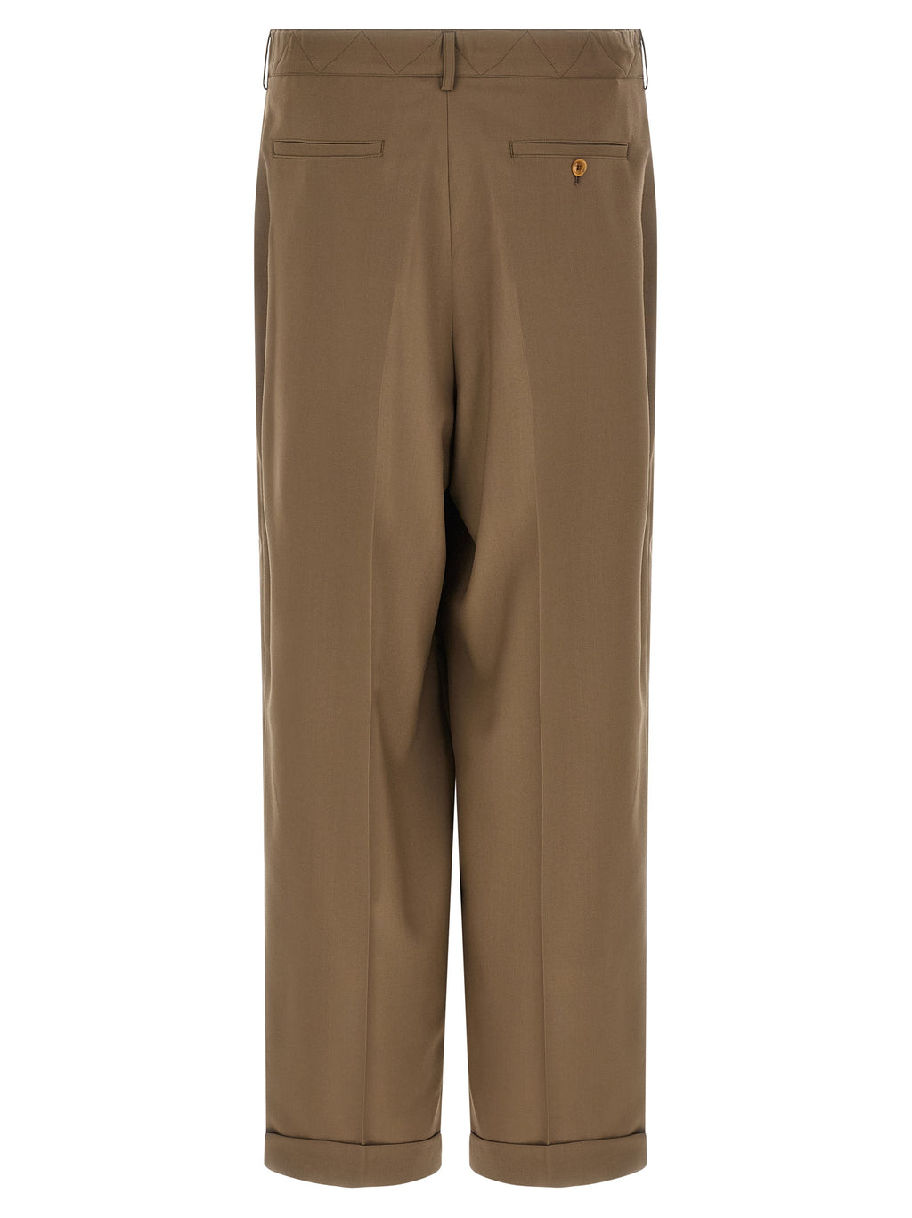 Marni Beige Virgin Wool Casual Pants
