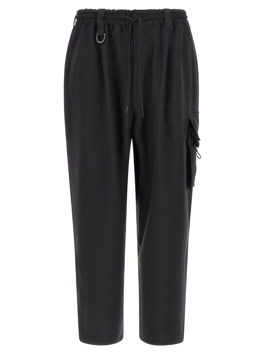 Y-3 Black Polyester Cargo Pants