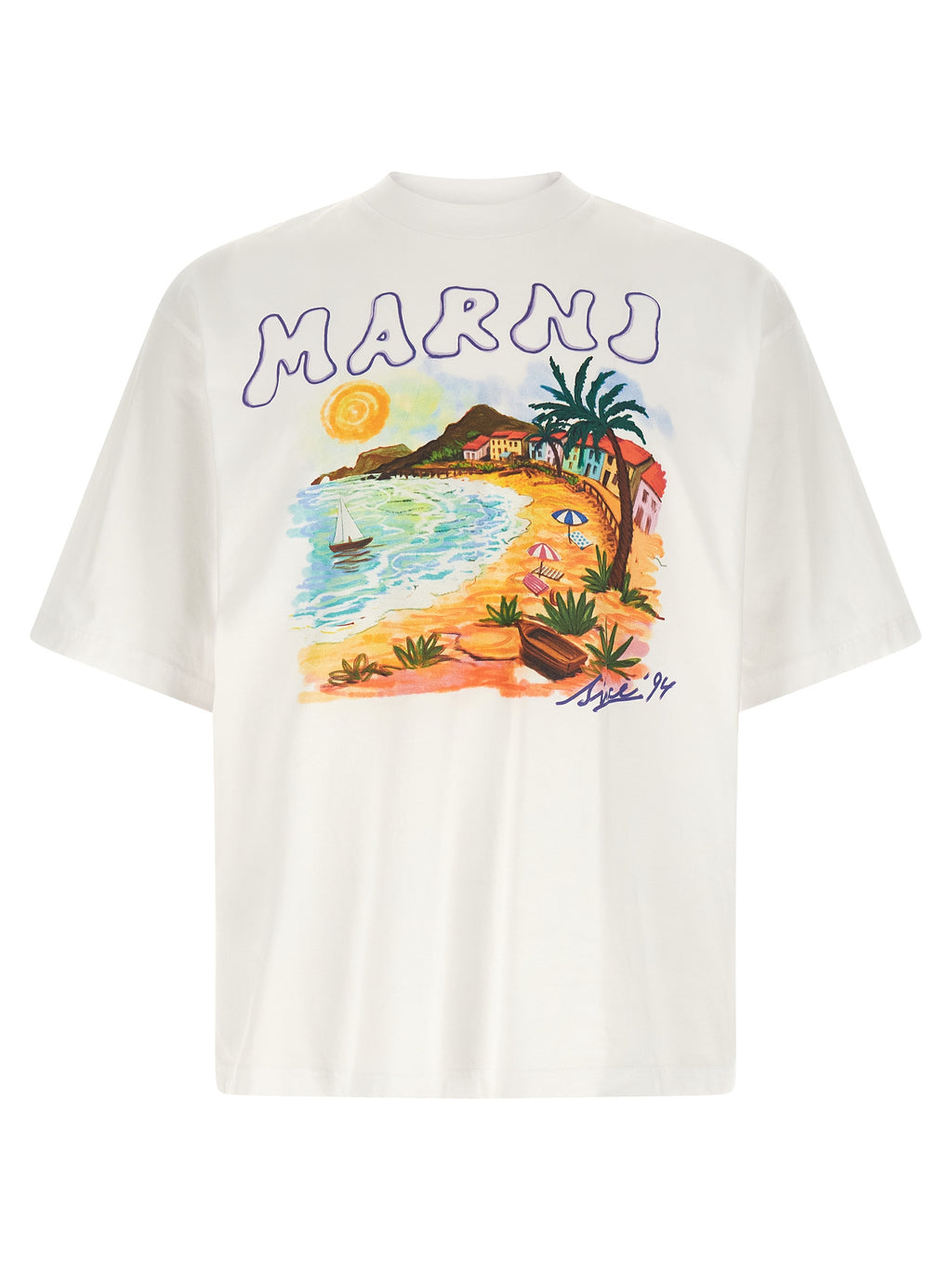 Marni White Cotton T-Shirt