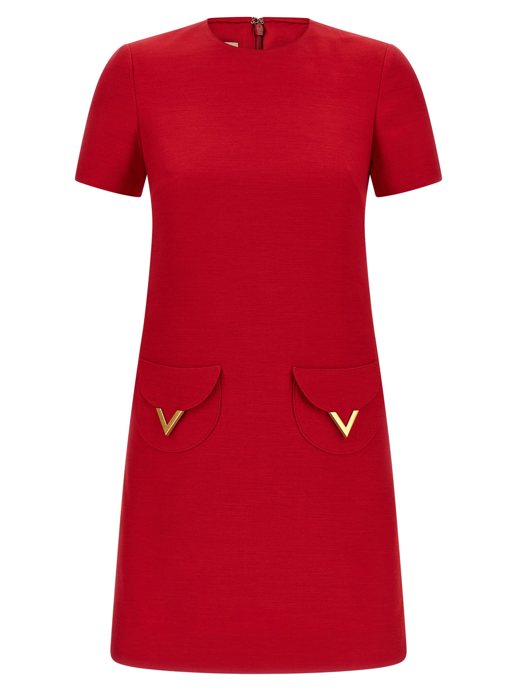 Valentino Garavani Multicolor Virgin Wool Short Dress