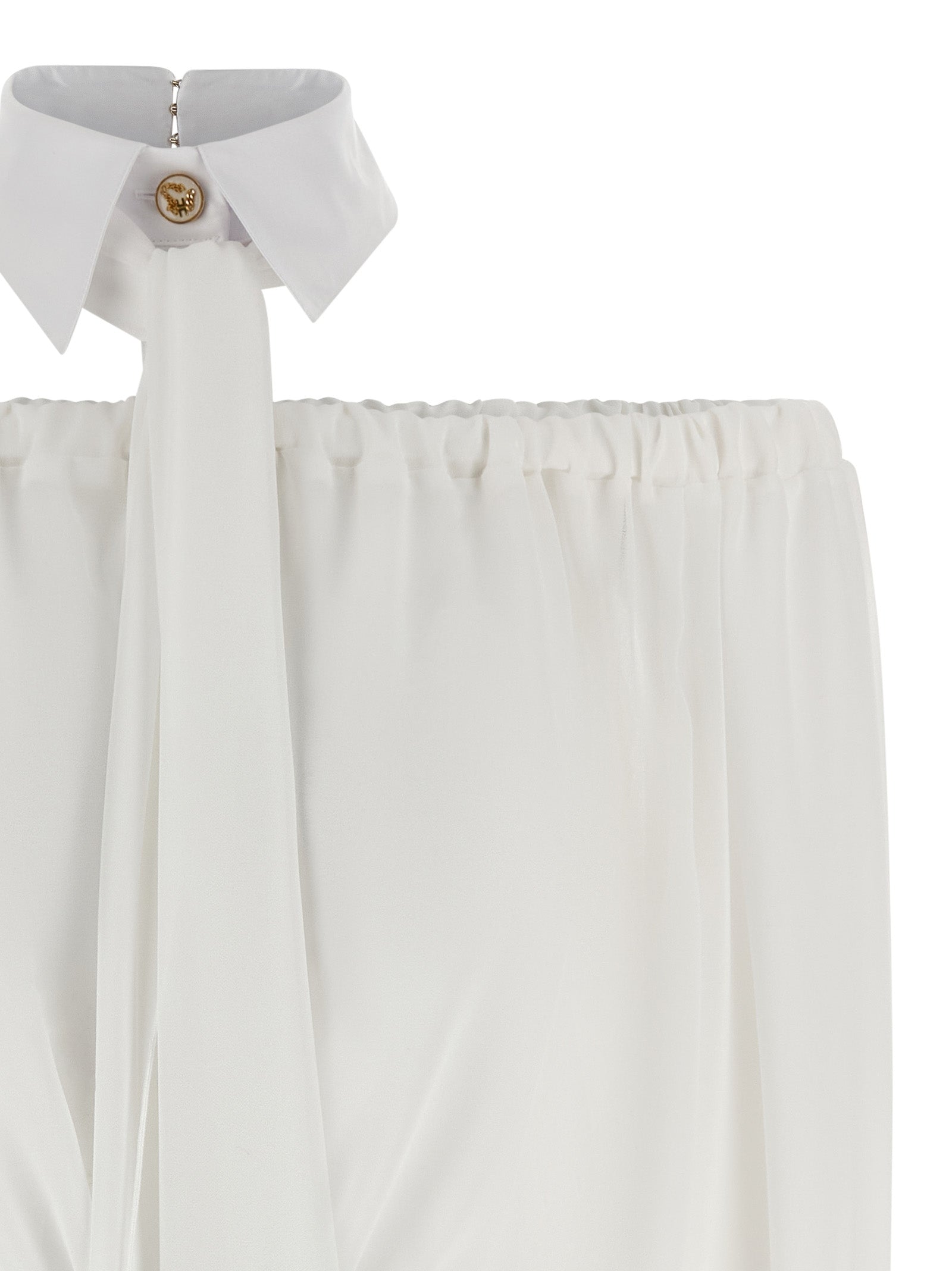 Elisabetta Franchi White Polyester Blouse
